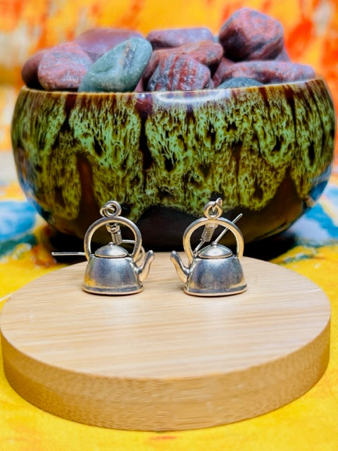 Teapot Shaped Earrings