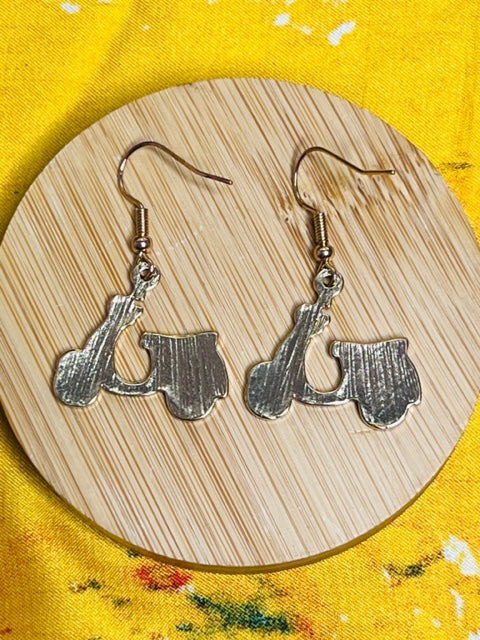 Blue Scooter Earrings