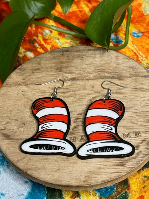 Cartoon Hat Earrings