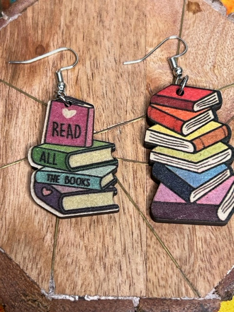 School Book Earrings