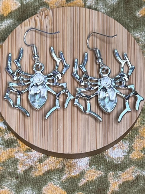 Gothic Spider Dangle Earrings