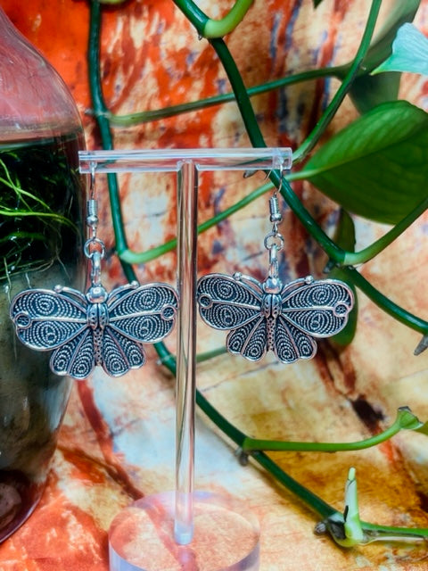 Gothic Butterfly Earrings