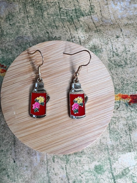 Hot Water Bottle Earrings