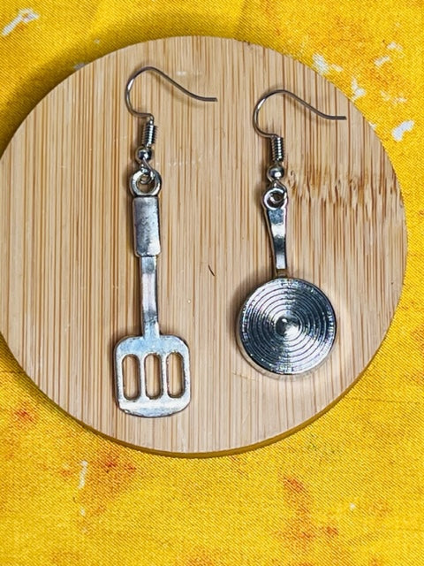 Spatula & Fried Egg Earrings