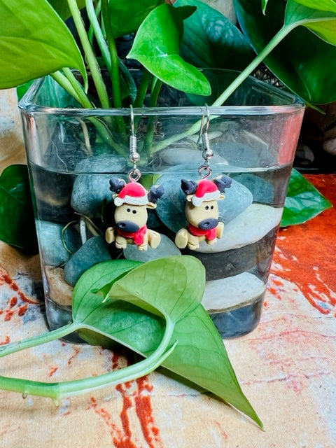 Christmas Elk Earrings