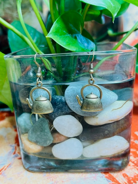 Cooper Teapot Earrings