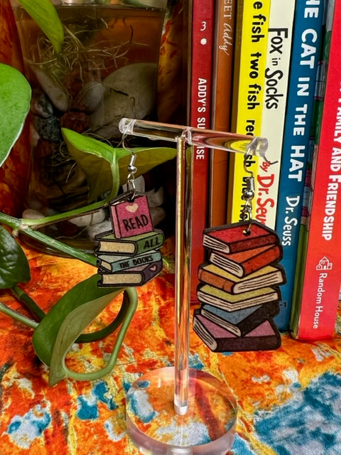 School Book Earrings