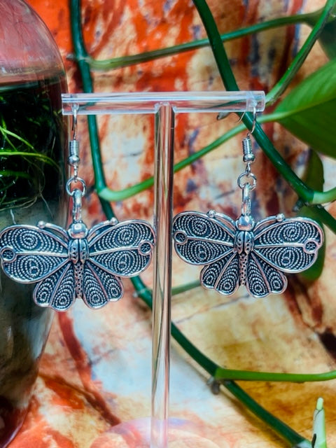 Gothic Butterfly Earrings