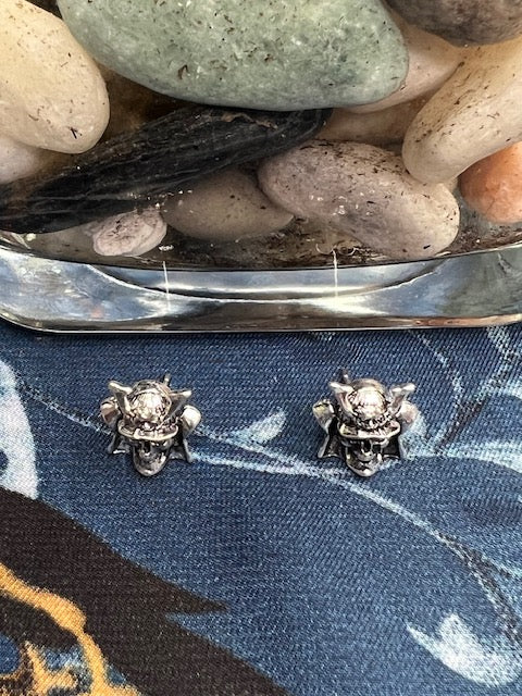 Gothic Skull Stud Earrings