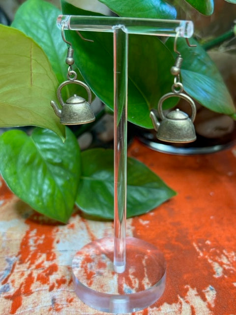 Cooper Teapot Earrings