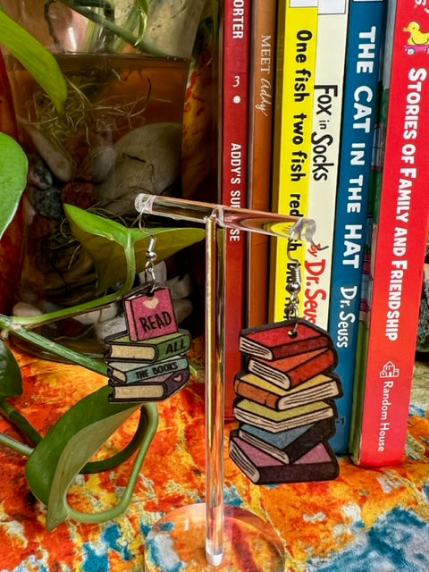 School Book Earrings