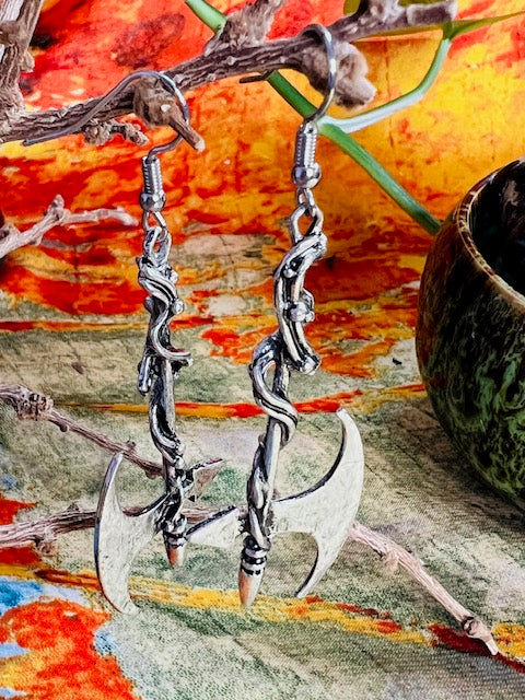 Warrior Axe Design Earrings