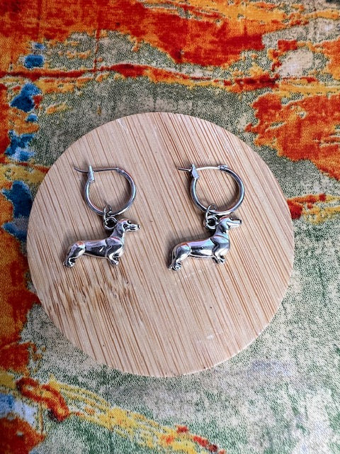 Mini Dachshund Earrings