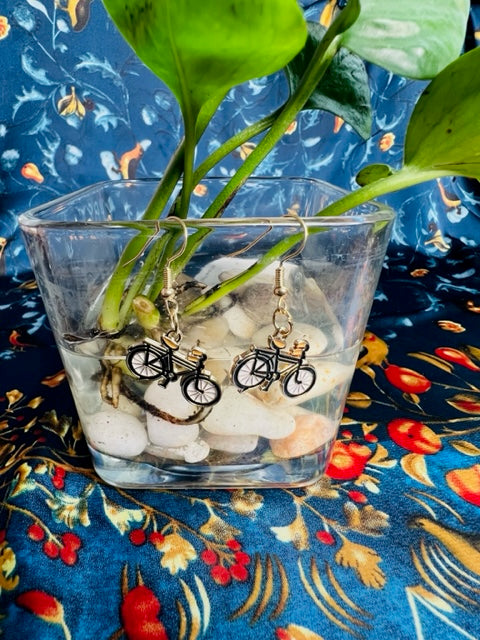 Golden Bike earrings