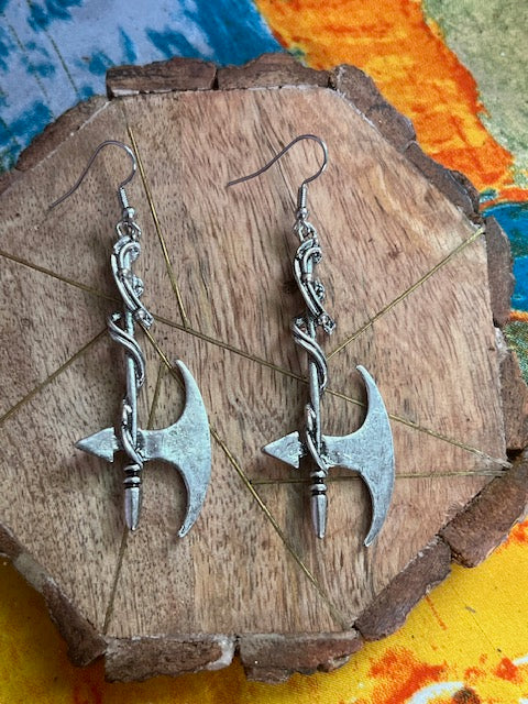 Warrior Axe Design Earrings