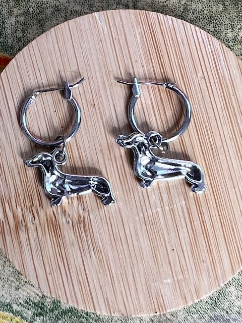 Mini Dachshund Earrings